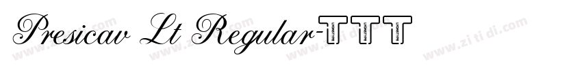 Presicav Lt Regular字体转换